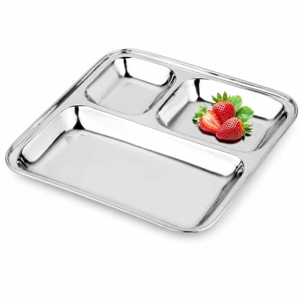 Natraj 3 in 1 Square Plate Small