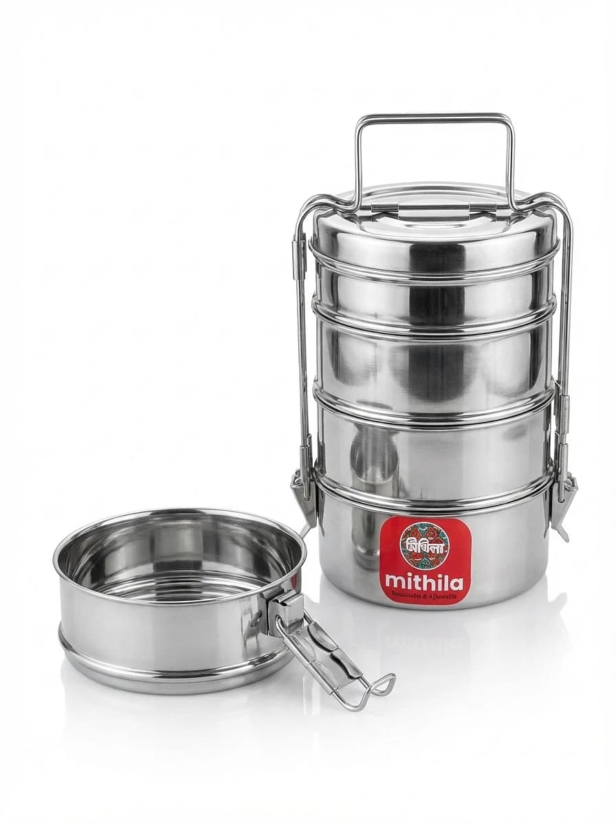 Mithila Stainless Steel Tiffin 8x2
